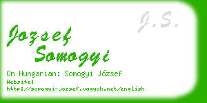 jozsef somogyi business card